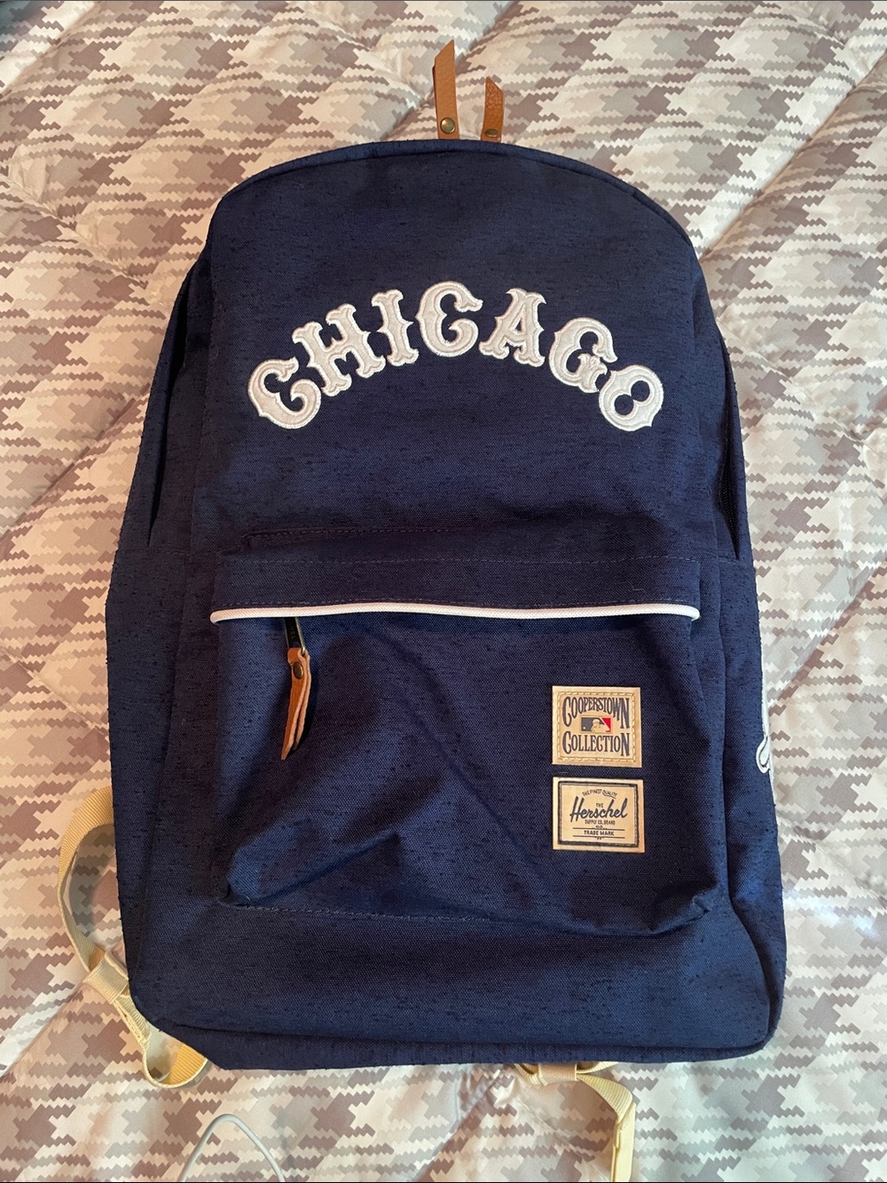 Herschel Supply Company Navy Blue 'Chicago Cubs' Backpack with Cream Accents